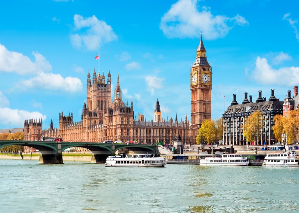 Houses of Parliament and Big Ben, London, UK